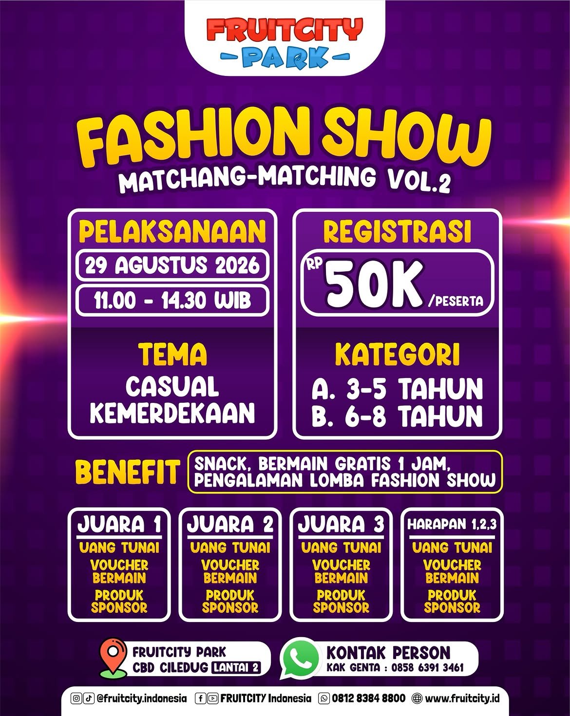 Fashion Show Matchang-Matching Vol.2 — FRUITCITY Park CBD