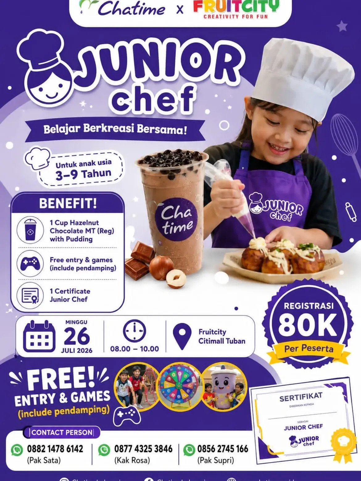 Chatime x Fruitcity Junior Chef — FRUITCITY Citimall Tuban