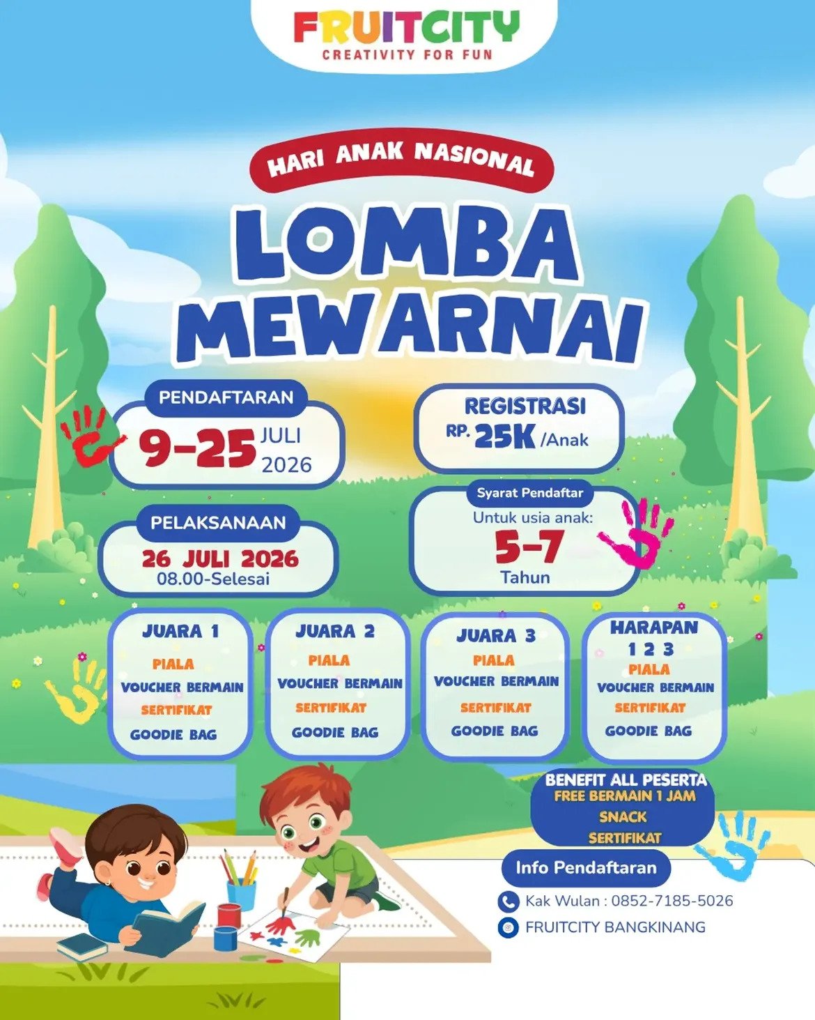 Lomba Mewarnai — FRUITCITY Bangkinang