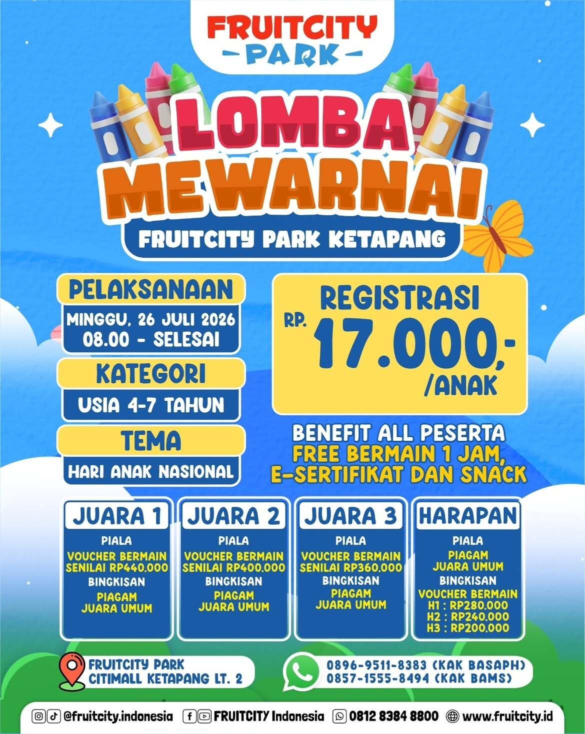 Lomba Mewarnai Hari Anak Nasional — FRUITCITY DTC